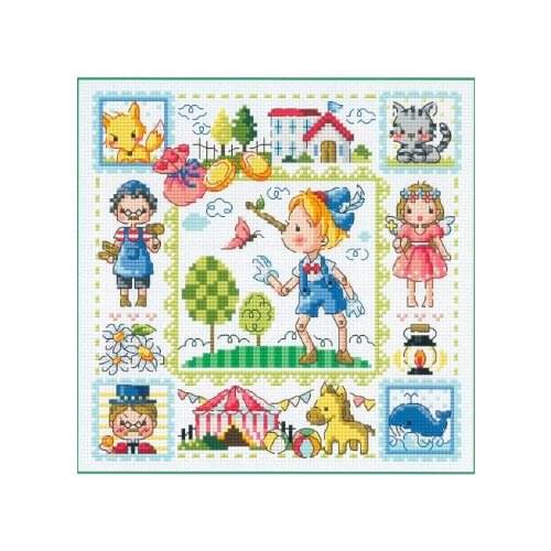 MM cross stitch kit Lovely Counted Cross Stitch Kit Pinocchio Fairytale Fairy Tale Fairyland Wonderland SO