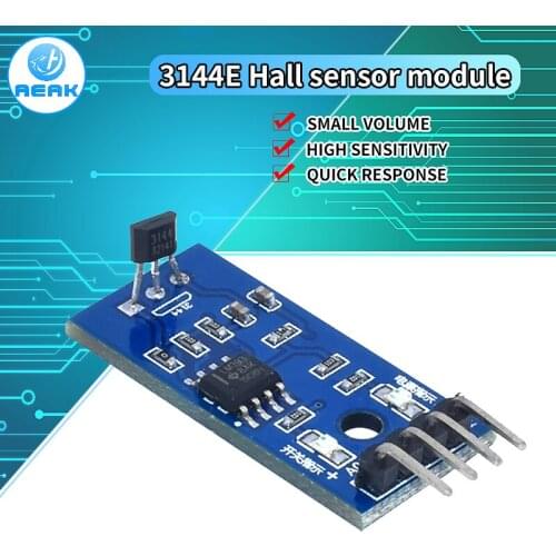 Hall Sensors Module 3144E Hall Switch Speed Magnetic Swiches Speed Counting Sensor Module For Arduino Smart Car