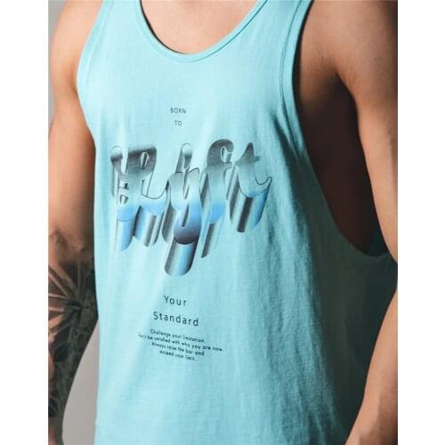 Men Bodybuilding Tank Tops Gym Workout Fitness Cotton Sleeveless shirt Running Clothes Stringer Singlet Male Summer Casual Vest