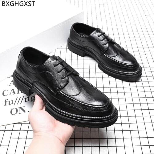 Black Oxford Man Shoes High Quality Casual Business Shoes Men Wedding Shoes for Men 2021 Black Man Zapatos De Hombre Chaussure