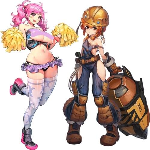 Three Ratels CA36 cute girl Last Origin Stickers For Suitcase Laptop Luggage Motorcycle Phone Skateboard Car home decoration