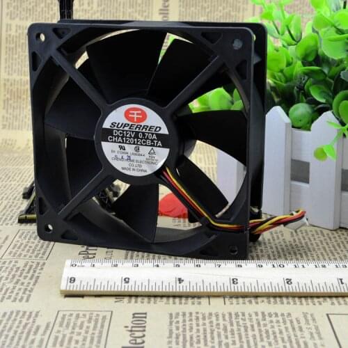 Original FOR Qianhong CHA12012CB-TA-F 12V 0.70A 120384 line PWM temperature-controlled radiation fan