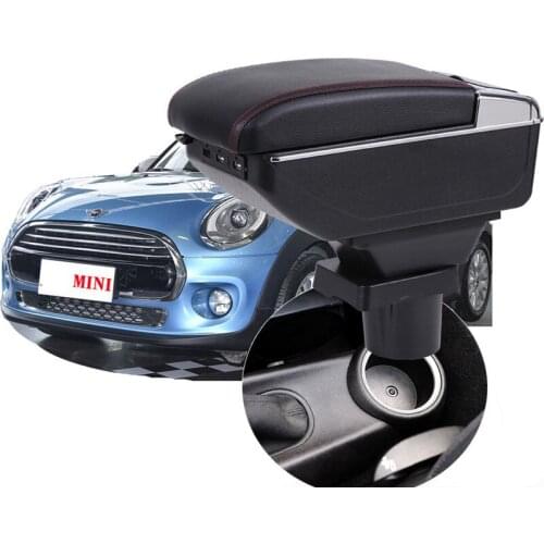 For Mini Coupe Armrest box central Store content box cup holder ashtray interior Mini R50 Hatch II gen