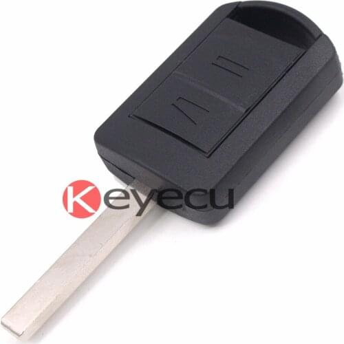 KEYECU 2 Button Remote Key + New Remote & Transponder ID40 For Vauxhall Opel Holden Corsa Combo Meriva 433.92MHz