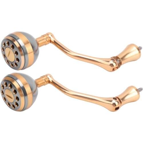 Fishing Reel Handle Knob Rocker Arm Grip Spinning Fishing Reel Aluminum Alloy Handle Knob Screw-in Spinning Wheel Handle