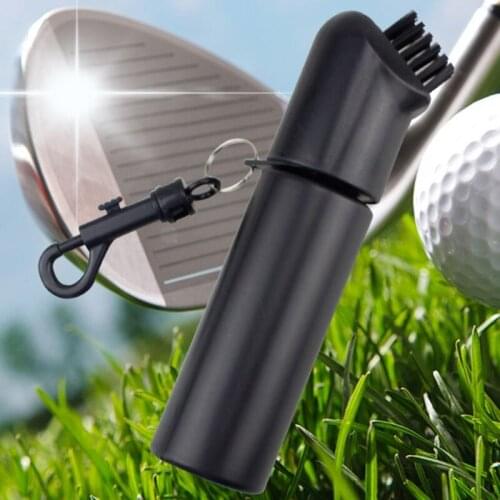 Golf Club Brush Golf Scrub Wet Cleaning Brush Golf Iron Ball Cleaning Brush Golf Cleaner with Water Bottle