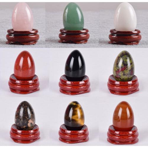 Undrilled Yoni Egg Natural Stone Jade Egg For Kegel Exercise Pelvic Floor Muscle Vaginal Exercise Rose Quartz Yoni Egg