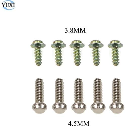 YuXi 10pcs 3.8mm 4.5mm Security Bit Cartridge Case Screw for NES SNES N64 for Gameboy GB Game Cartridge case