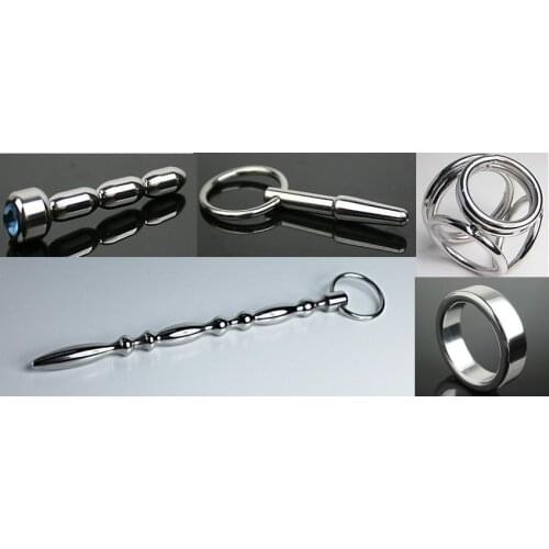 1 bot/5 pcs,catheter/plug/ring 5 in 1 free shipping,urethral sound toys,100% stainless steel,masturbations,male dilator