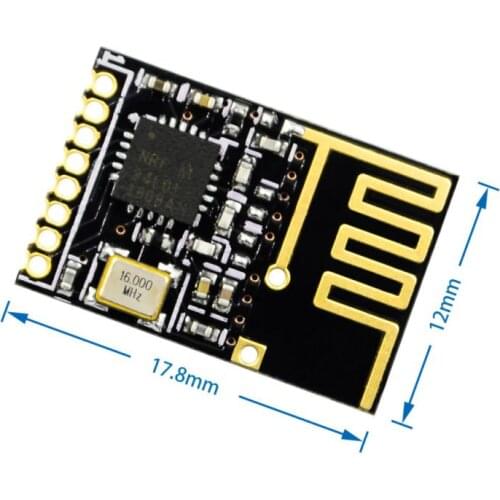 1pc NRF24L01+ 2.4GHz Wireless Module Power Enhanced Version SMD Component Kit Mini Module Wireless Data Transmission Module