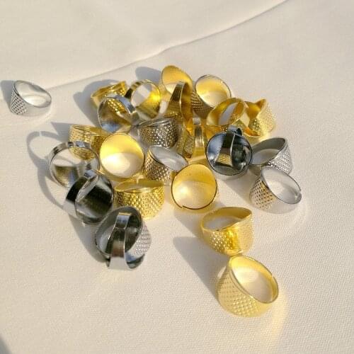 2pcs/ lot thimble adjustable stitch needle hoop ring for Ribbon embroidery stitching Craft sewing DIY needlework set plus