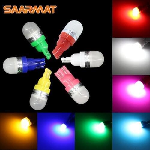 2PCS T10 W5W Led Bulb High power 6000K white Wedge bulb The width light car interior lights reading light License Plate Light