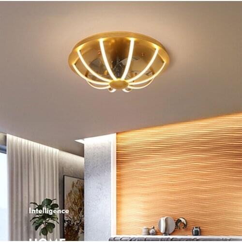 2020 New 60cm ceiling fan with lights remote control fans ventilator lamp bedroom decor silent air cooling sleeping