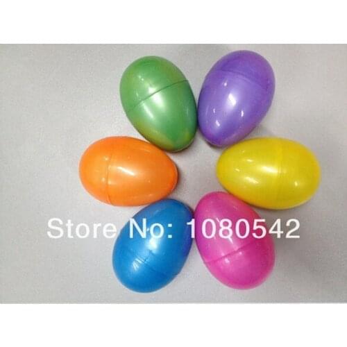 Free shipping pearlized color plastic egg big Easter Egg for gift 8x5.5 cm 30pcs/lot