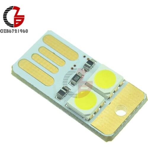 Double Sided Mini USB LED Light White Power Supply Lamp Bulb Led Keychain for Night Power Bank Computer Laptop
