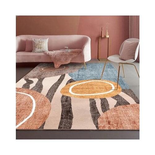 INS Geometric Carpet Large Area Rug Abstract Morandi Art Carpets For Living Room Bedroom Anti-Slip Floor Mat Kitchen Tapete