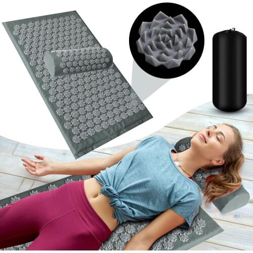 Massage Cushion Yoga Acupressure Mat Acupuncture Massage Mat Relieve Stree Back Body Pain Spike Mat Foot Massager Shakti Mat