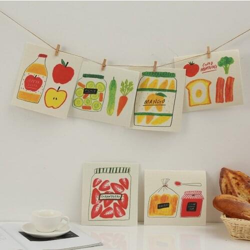 REUBEEBLE Dishcloth Towel Tableware Cleaning Cloths Kitchen Swab Kitchen Towel Pure Cotton Dish Cloths