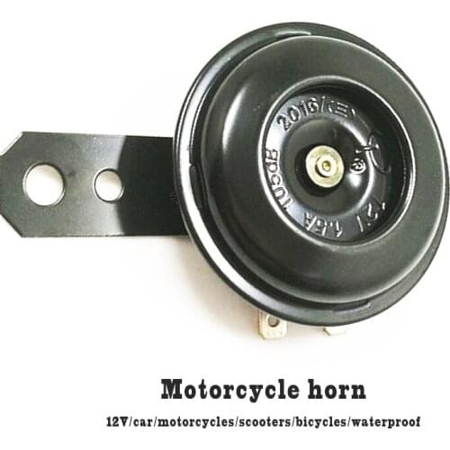 12V 1.5A 105dB General Car Bicycle Motorcycle Electric Horn Kit Loud Electric Horn Waterproof Round Speaker Loud Electric Horn