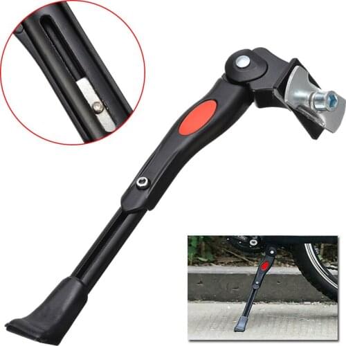 MTB Bike Middle Kickstand Aluminum Alloy Bicycle Adjustable Side Support Suitable for 24"-26" Wheel Diameter Bicycles