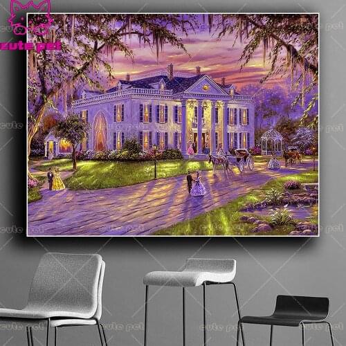 Diamond Painting Evening Charm New Orleans Louisiana Kits Full Drill Embroidery Cross Stitch Mosaic rhinestone Art puzzle Decor