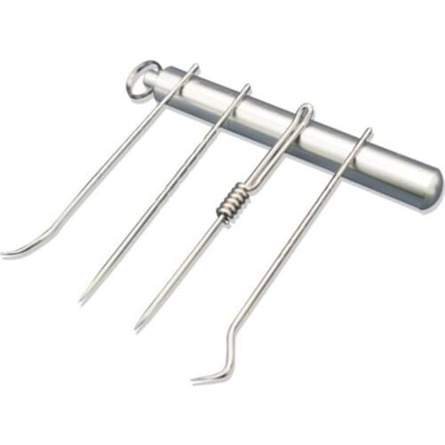 Stainless Steel Toothpick Set With Portable Toothpick Holder Outdoor Household Travel Seal Storage Container Box Case