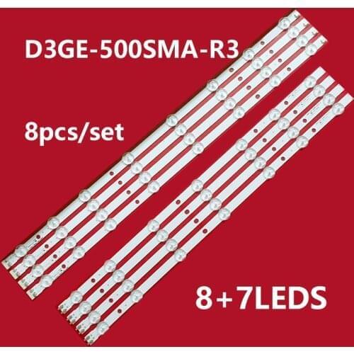 100% New 8pcs/Kit LED strips for 50 TV UN50J5000AF UN50FH5303F UN50FH5303G UN50FH5303H UN50FH5303K UN50H5303AG