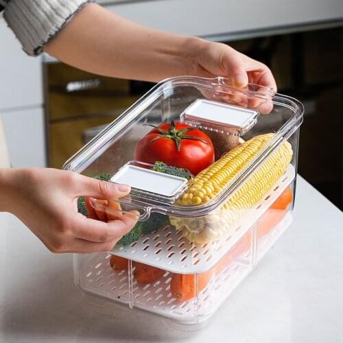 Refrigerator Fresh-keeping Tray Can Be Stacked Kitchen Food Storage Box DIY Dumpling Mold Kitchen Two-in-one Storage Container