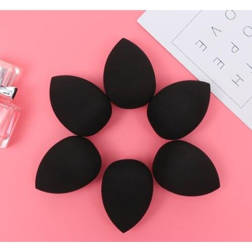 1Pc Water Drop Gourd Shape Black Cosmetic Puff Makeup Sponge Dry Wet Use Blending Face Foundation Cream Cosmetic Powder Puff