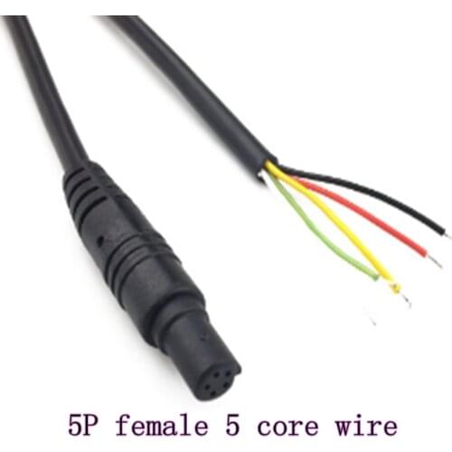 Car reversing camera line 5 core 5P female line car image rear extension cable