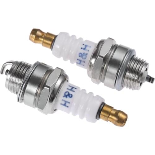2Pcs 1.5 L7T Chainsaw Spare Parts Brush Cutter Spark Plug For 2 Stroke Strimmer Chainsaw Lawnmower Trimmer Cutter Tool Parts