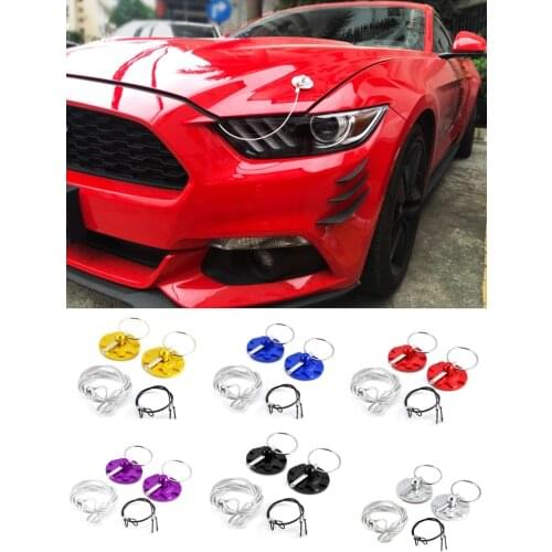 Car Hood Locke Aluminum Alloy Protection Latche For Mustang 2015-2020 Exterior Accessories