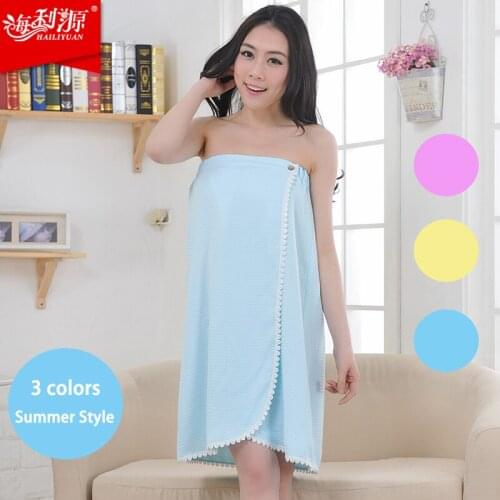 Bathrobe women 2015 Sumemr style Bamboo fibre female bath dress tube top bathrobes