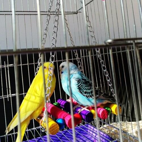 1pcs Birds Toy Pet Bird Parrot Parakeet Budgie Cockatiel Cage Bird Toys HangingToy Brinquedo Hammock Swing Toy