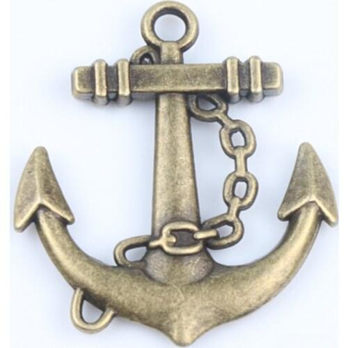 100pcs Antique Bronze Cute Rein Anchor Charms Pendants Fashion Jewelry DIY Fit Bracelets Necklace Earrings