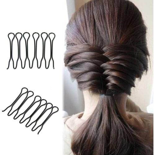 2Pcs Mini Hair Braider Twist Clips Hairdisk DIY Princess Head Bangs Insert Comb Hair Accessories