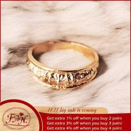 2021 Ins Trendy Charming Men Women Couple Unisex Party Daily Wear Nice Gift Vintage Golden Color Wide Metal Knuckle Tail Rings