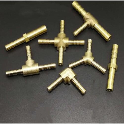 4mm 5mm Hose Barb Brass Barbed Pipe Fitting Coupling Connector Adapter