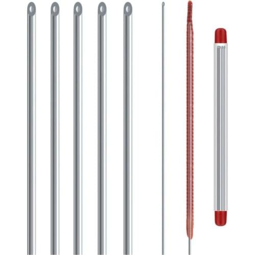 5pcs Quick Earthworm Hooking Needle Stainless Steel Pins Fishing Tools Bait Hooks No-Escaping 20cm Hook Needles Dropshipping