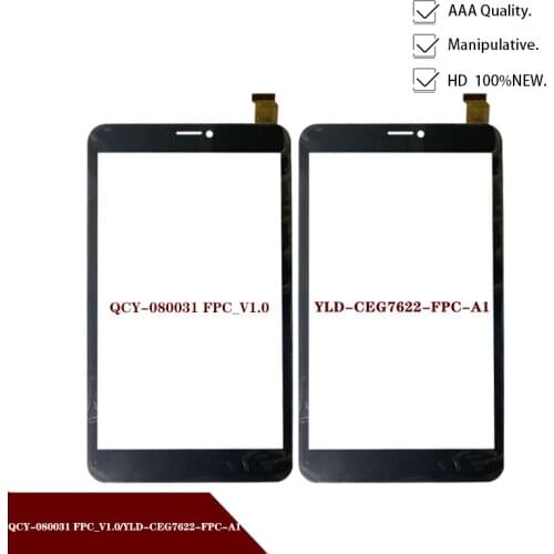 7" inch Tablet QCY-080031 FPC_V1.0/YLD-CEG7622-FPC-A1Touch screen digitizer panel replacement glass Sensor Free Shipping