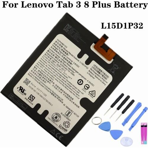 For Lenovo Tab 3 8 Plus TB- 8703 8703F 8703N 8703X PB1-750 PB1-750N PB1-750M PB1-750P PHAB TD-LTE L15D1P32 Tablet Phone Battery