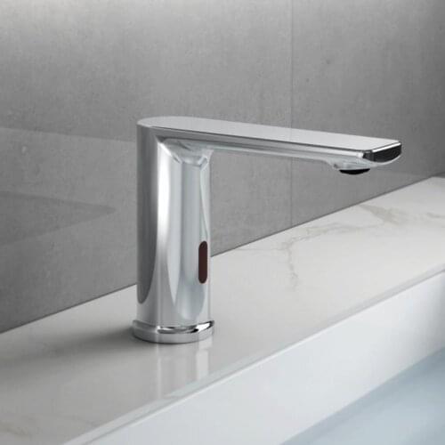 Faucet Automatic Inflrared Sensor Hand Touch Tap Cold only Chrome Polished Sink Bathroom Tap Basin faucets