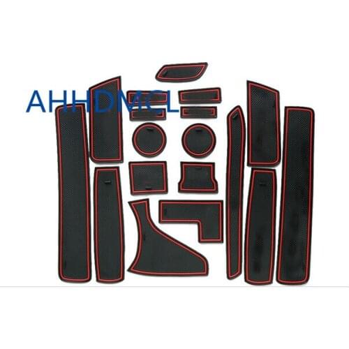 Car Anti-Dirty Pad Door Groove Gate Slot Cup Armrest Storage Pad Anti-Slip Mat For Citroen C-Quatre 2013 2014 2015 2016