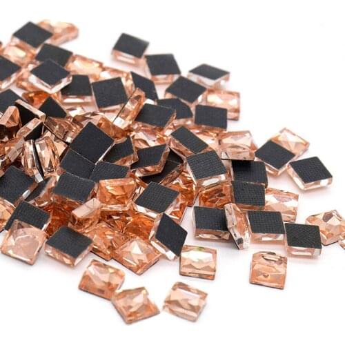 Shine Crystal Hot-fix Rhinestones 200pcs 4mm-10mm Multicolor Flatback Hotfix Crystal Glue Back Glass Stones for Clothes Dresses