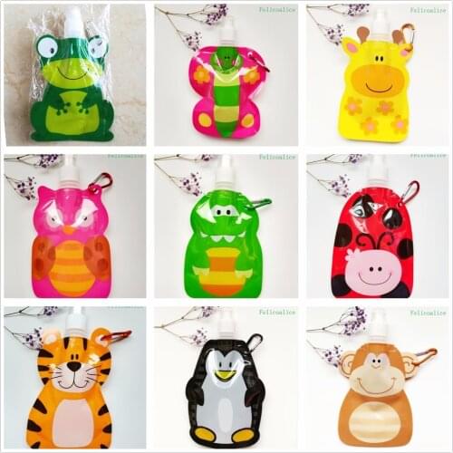 Eco-Friendly 480ML Baby Packaging Reusable Squeeze Pouch Plastic Smoothie Squeeze Bags Refillable Zip Lock Bag For Kids