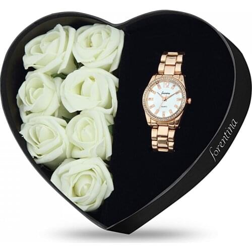Forentina Rose Metal Bayan Kol Saati - Güllü Kutu PS1741