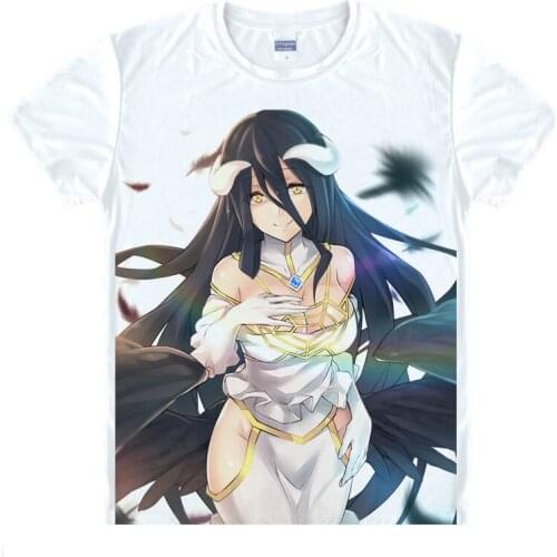 Overlord T-Shirt Albedo Shirt Cute Womens T-Shirts Anime clothes cute kawaii cool sexy beach t-shirts Japan Anime cute clothes a