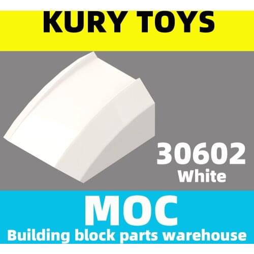 Kury Toys DIY MOC For 30602 Building block parts For Slope, Curved 2 x 2 Lip For Curved Brick-Slope