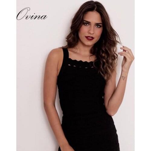 Fashion HL Celebrity Strap Square Neck A Line Bodycon Bandage Dress Night Party Dress