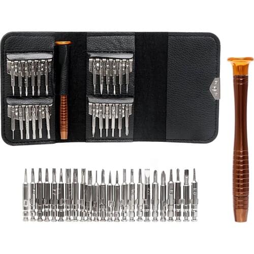 NICEYARD 25 in 1 Pen Style Torx Screwdriver with Bag Mobile Phone Repair Tool Set Hand Tools Repair Disassemble Kit for IPhone
